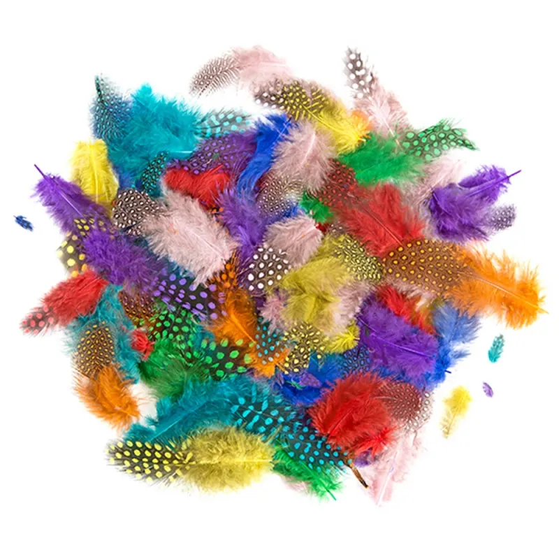 Krāsainas spalvas (10 g, 4–7 cm)