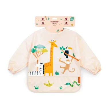 Miniland priekšautiņš ar piedurknēm Džungļi | Lapute.lt