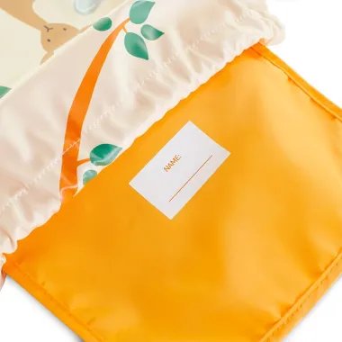 Miniland vaikiškas sportinis krepšys Džiunglės - etiketės vardui rašyti vaizdas