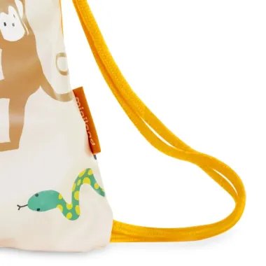 Miniland vaikiškas sportinis krepšys Džiunglės - raištelio ir etiketės vaizdas