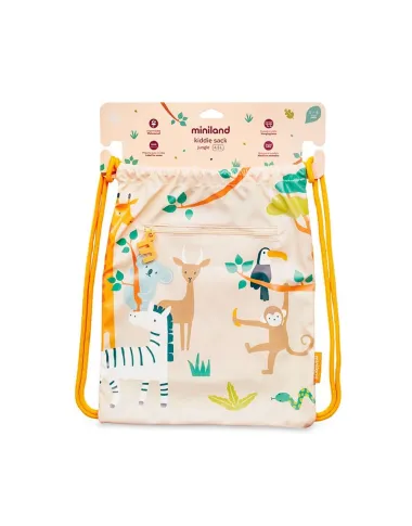 Miniland vaikiškas sportinis krepšys Džiunglės - vaizdas iš priekio