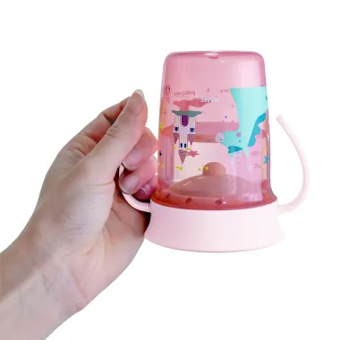 Miniland 360° mokomasis puodelis Pasaka - apverstos, nepratekančios gertuvės vaizdas