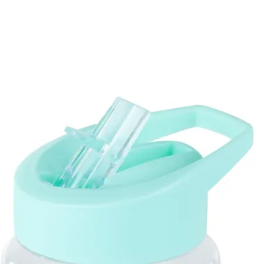 Miniland vaikiška gertuvė su šiaudeliu Dinozaurai - vaizdas atlenkiamo šiaudelio