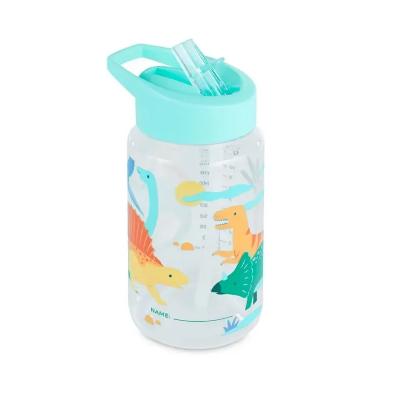 Miniland bērnu dzeramā pudele ar salmiņu Dinozauri