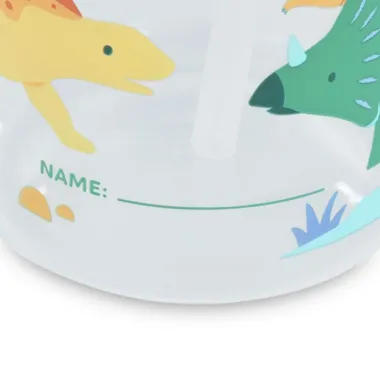 Miniland vaikiška gertuvė su šiaudeliu Dinozaurai - vaizdas vietos vardui rašyti