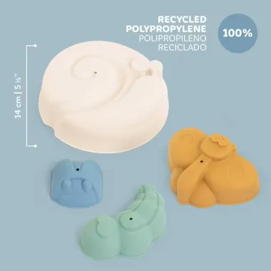 Miniland ECO smilšu veidņu komplekts Cool (4 gab.) - Lapute.lt