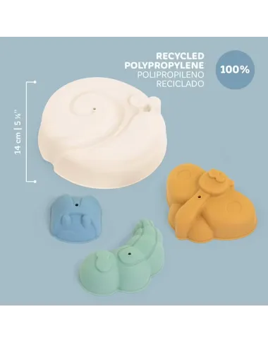 Miniland ECO smilšu veidņu komplekts Cool (4 gab.)