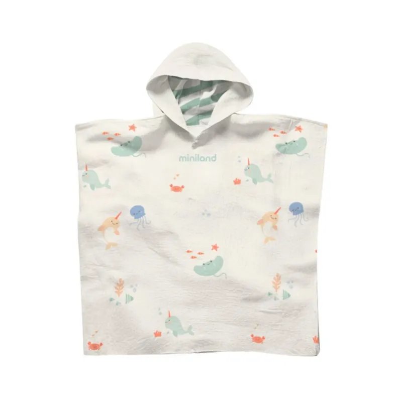 Miniland muslīna pončo bērniem