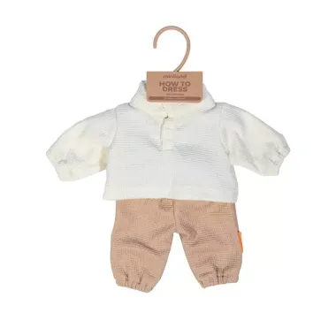 Miniland brūns leļļu komplekts (38 cm)