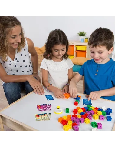 Miniland stalo žaidimas Clickies su pakuote šalia