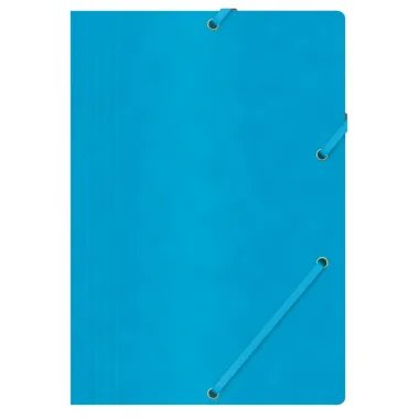 Zila mape ar gumiju, A4, 390 g