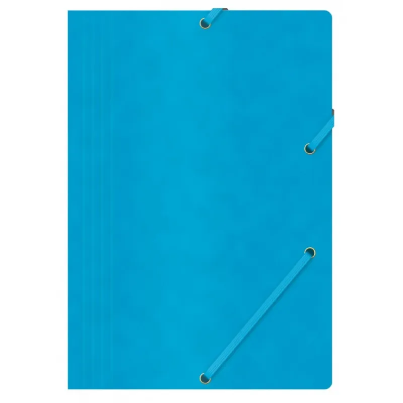 Mėlynas aplankas su guma, A4, 390gms