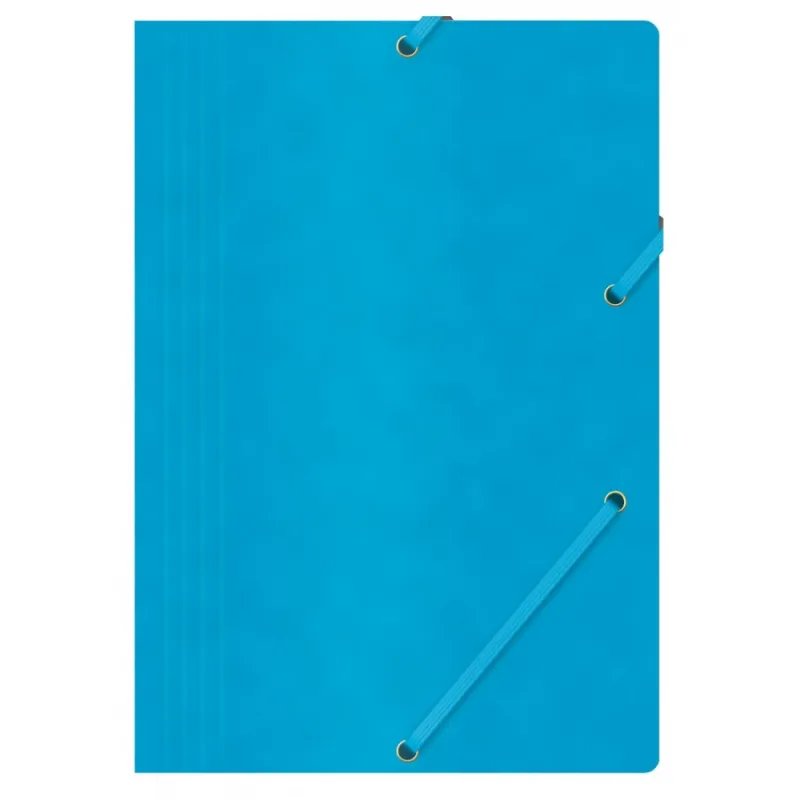 Zila mape ar gumiju, A4, 390 g