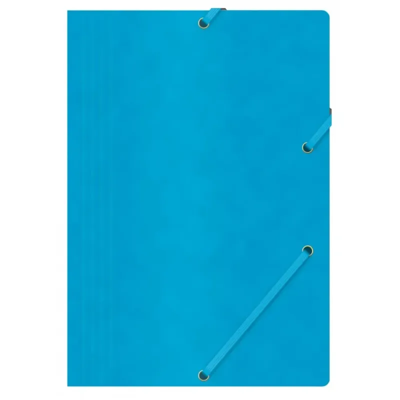 Zila mape ar gumiju, A4, 390 g