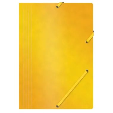 Dzeltens mape ar gumiju, A4, 390 g