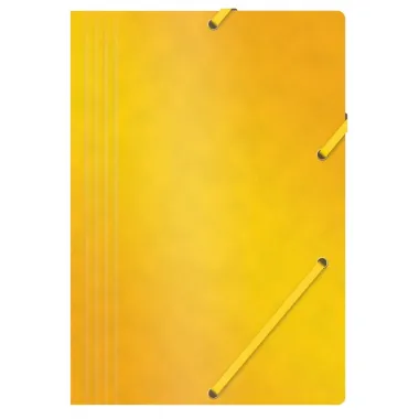 Geltonas aplankas su guma, A4, 390gms