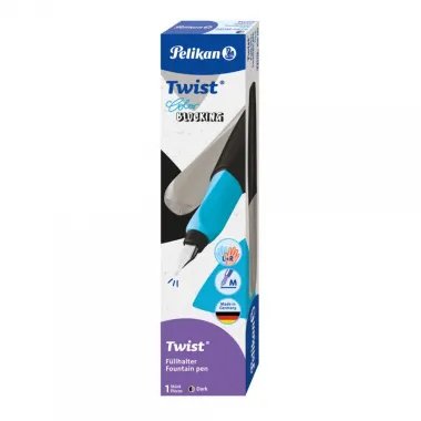 Pelikan melns tintes pildspalva TWIST M, L+R | Lapute.lt