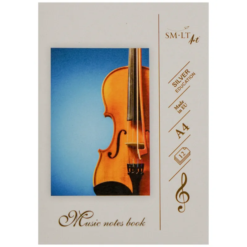 Nošu piezīmju grāmatiņa A5 5NS-12