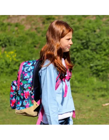 Skolas mugursoma "Pick & Pack" (tauriņi), L