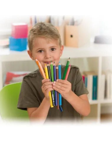 Pelikan trīsstūrveida biezie zīmuļi, 12 krāsas. | Lapute.lt