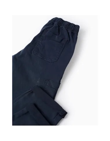 Tumši zilas cargo bikses zēniem (3/4-13/14 m)