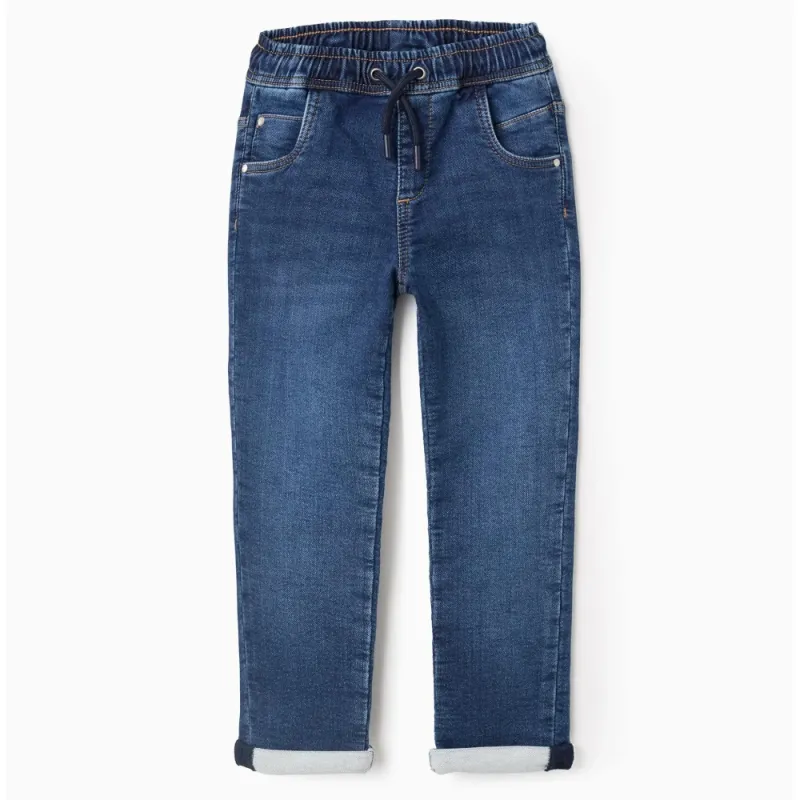 Tumši zilas džinsa bikses zēniem (3/4-13/14 m)