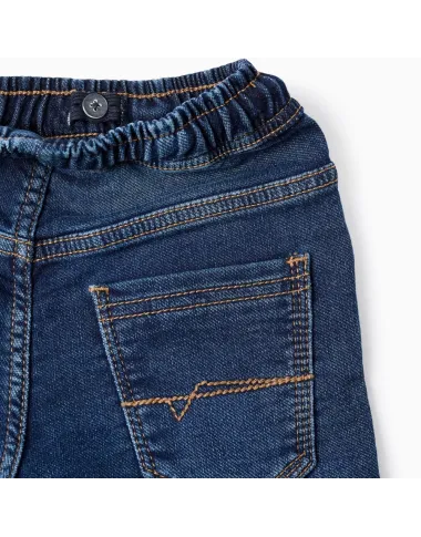 Tamsiai mėlyni džinsai berniukams (3/4-13/14 m) - vaizdas iš priekio