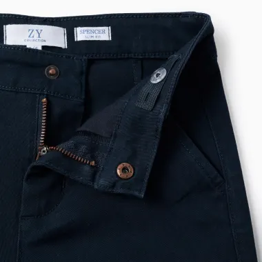 Tumši zilas tvīla bikses zēniem (3/4-13/14 m) | Lapute.lt