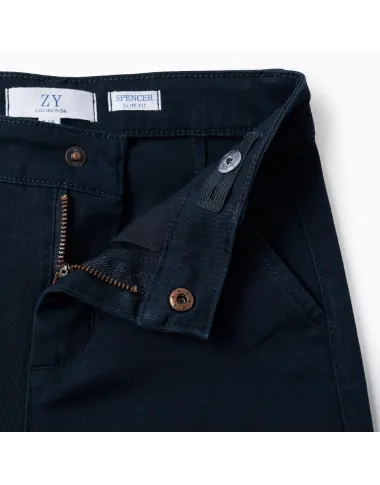 Tumši zilas tvīla bikses zēniem (3/4-13/14 m) Tumši zilas tvīla bikses zēniem (3/4-13/14 m)