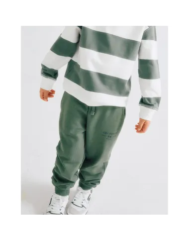 Žalios sportinės kelnės berniukams (3/4-13/14 m)