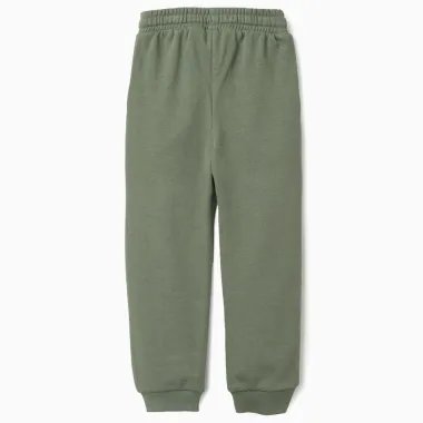 Žalios sportinės kelnės berniukams (3/4-13/14 m) - vaizdas iš nugaros