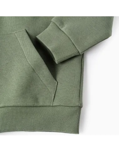 Zaļš džemperis ar rāvējslēdzēju zēniem (3/4-13/14 m)