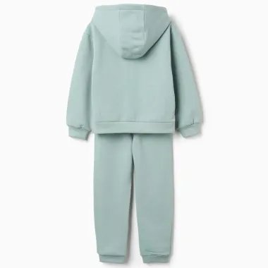 Šviesiai žalias sportinis kostiumas mergaitėms (3/4-13/14 m) - vaizdas iš nugaros