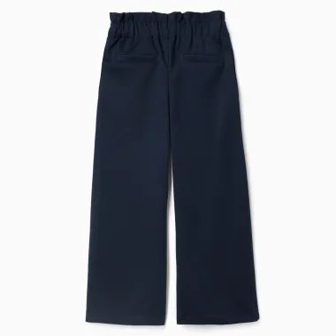 Tamsiai mėlynos kelnės mergaitėms (3/4-13/14 m) - vaizdas iš nugaros