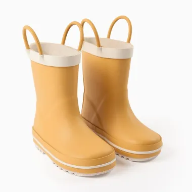 ZIPPY vaikiški geltoni guminiai batai (21-24) - vaizdas iš priekio