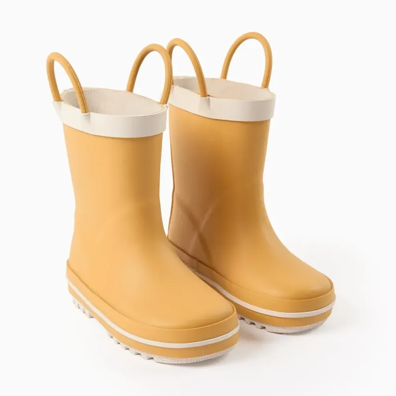 ZIPPY bērnu dzelteni gumijas zābaki (21-24)