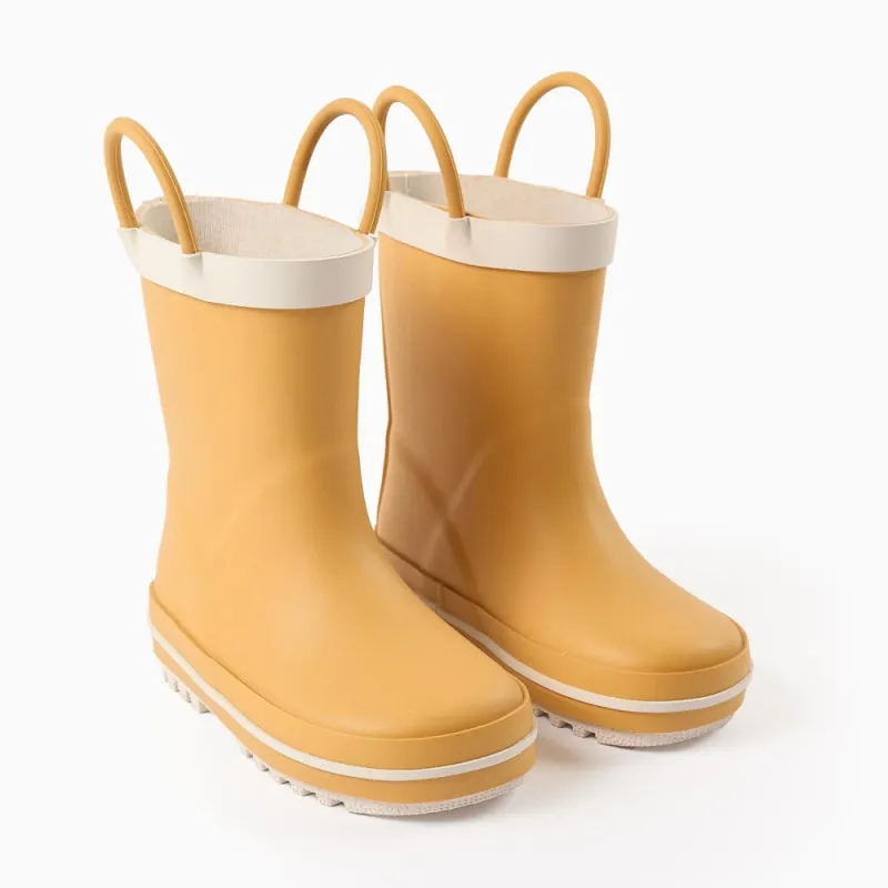 ZIPPY vaikiški geltoni guminiai batai (21-24) - vaizdas iš priekio