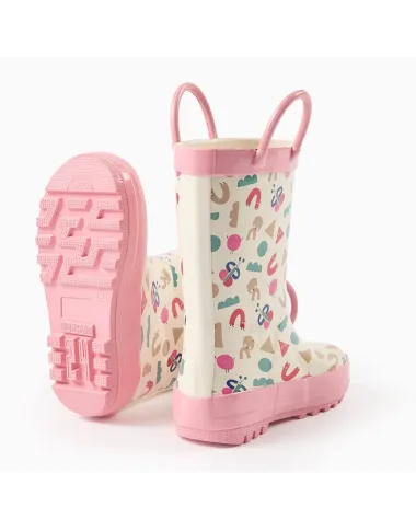 ZIPPY rozā gumijas zābaki meitenēm (21-24)