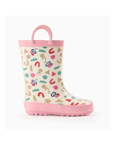 ZIPPY rozā gumijas zābaki meitenēm (21-24)