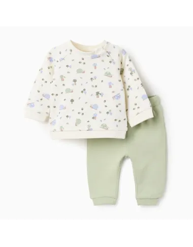 Žalsvas kostiumėlis kūdikiams (0/1-9/12 mėn) - vaizdas iš priekio