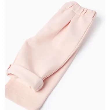 Rausvas kostiumėlis kūdikiams (0/1-9/12 mėn) - mergaitiškų kelnių vaizdas