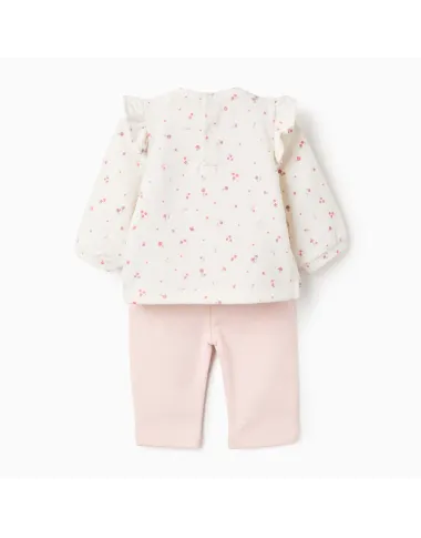 Rausvas kostiumėlis kūdikiams (0/1-9/12 mėn) - vaizdas iš priekio