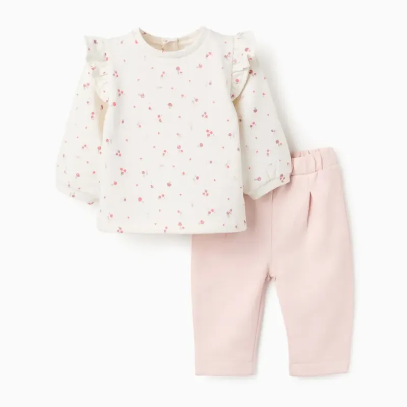 Rozā mazuļa kostīms (0/1-9/12 mēneši)