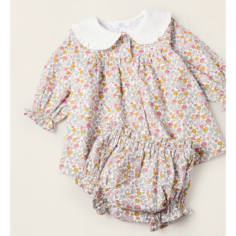 Ziedu raksta kleita mazuļiem (0/1-12/18 mēneši)