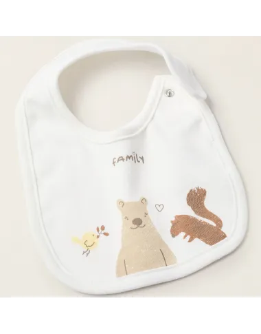 Šliaužtinukas su seilinuku Miško draugai (0/1-18/24 mėn) - vaizdas iš priekio