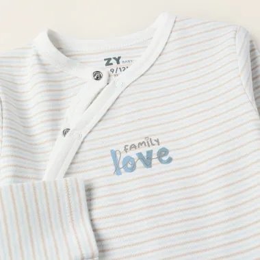 Šliaužtinukas su seilinuku Miško draugai (0/1-18/24 mėn) - iš arti užsegimas per pilvuką