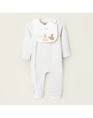 Šliaužtinukas su seilinuku Miško draugai (0/1-18/24 mėn) - vaizdas iš priekio