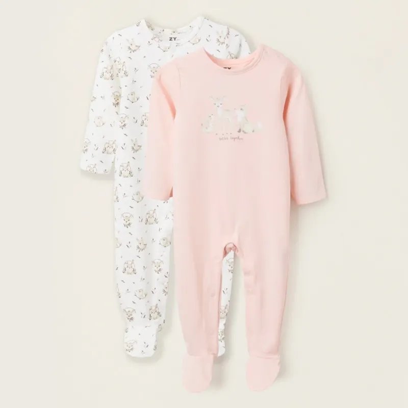 Šliaužtinukai kūdikiams Miškas (2 vnt, 0/1-18/24 mėn) - vaizdas iš priekio