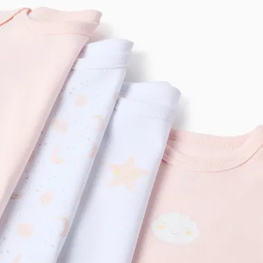 Rozā sandalu komplekts "Night" (4 gab., 3/6-24/36 mēneši) | Lapute.lt