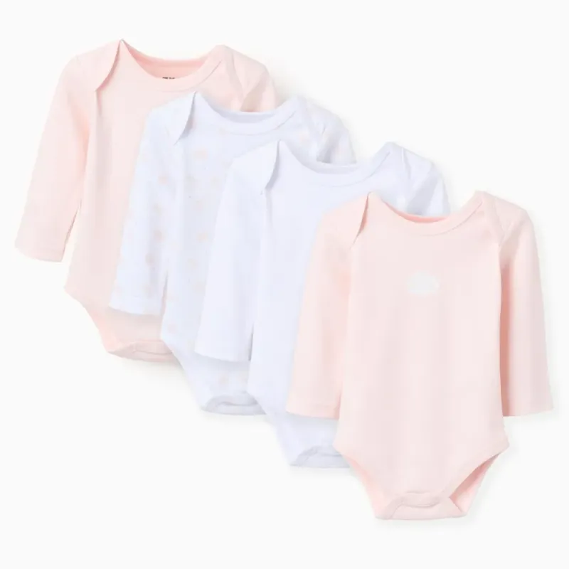 Rozā sandalu komplekts "Night" (4 gab., 3/6-24/36 mēneši)